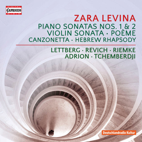 the album cover for Levina / Revich / Tchemberdji - Piano Sonatas 1 & 2 / Violin Sonata / Poeme