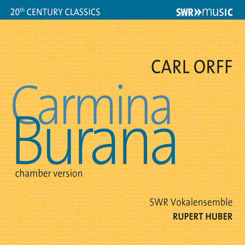 Orff / Swr Vokalensemble / Behle - Carmina Burana - Music CD