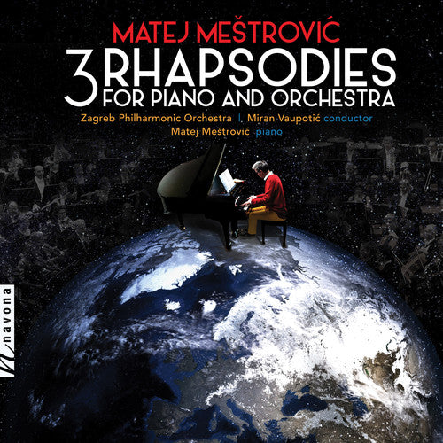 the album cover for Mestrovic / Zagreb Philharmonic Orchestra - 3 Rhapsodies for Piano & Orchestra