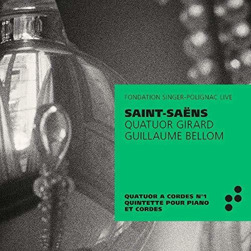 the album cover for Saint-Saens / Bellom - Quatour a Cordes 1 / Quintette Pour Piano Cordes
