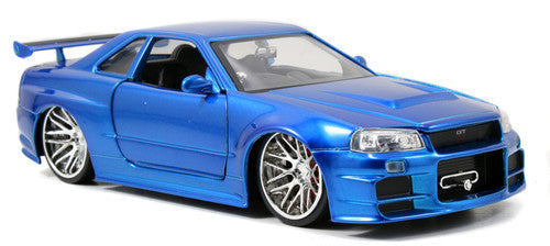 1:24 Fast & Furious - '02 Nissan Skyline Gt-r R34 - 1:24 Fast & Furious - '02 Nissan Skyline Gt-r R34 - Collectibles