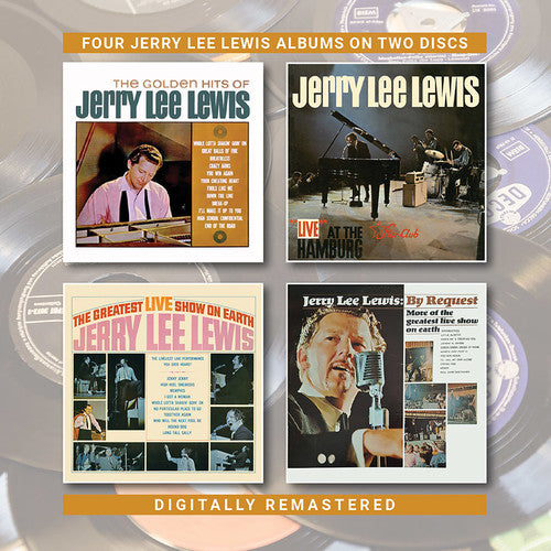 the album cover for Jerry Lewis - Golden Hits Of / Live At The Star Club / Greatest Live Show On Earth / By Request