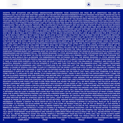 the album cover for Lust For Youth - Lust For Youth