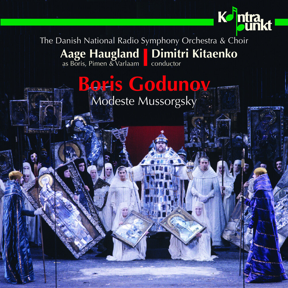 the album cover for Mussorgsky / Haugland / Kitaenko - Boris Godunov
