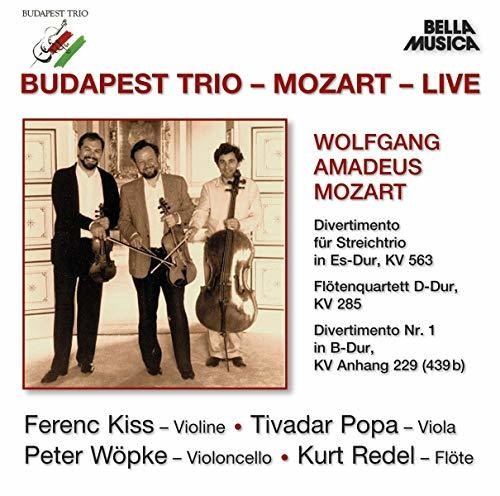 the album cover for Mozart / Budapest Trio - Live