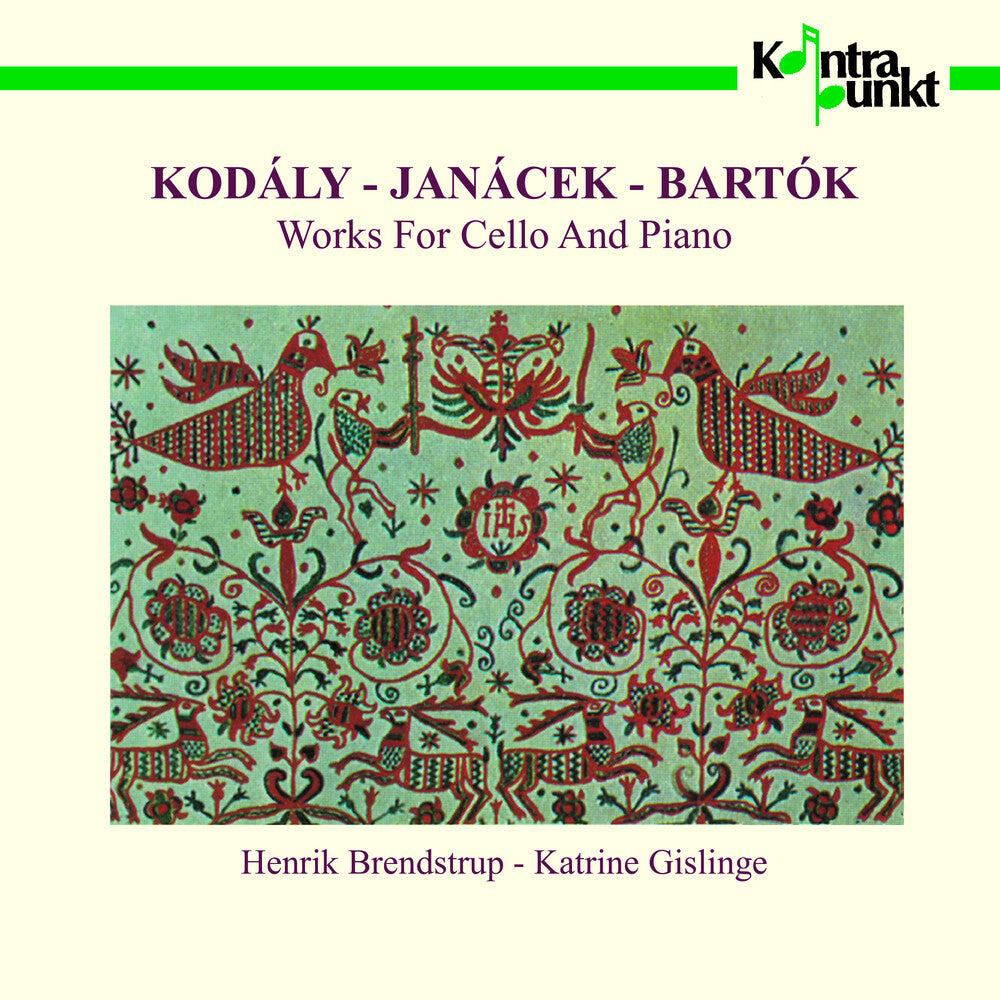 the album cover for Kodaly / Janacek / Bartok / Gislinge / Brendstrup - Sonata / Pohadka / Rhapsody