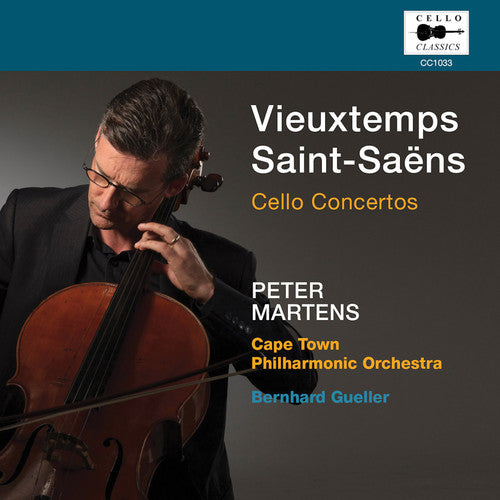 the album cover for Saint-Saens / Martens / Gueller - Cello Concertos