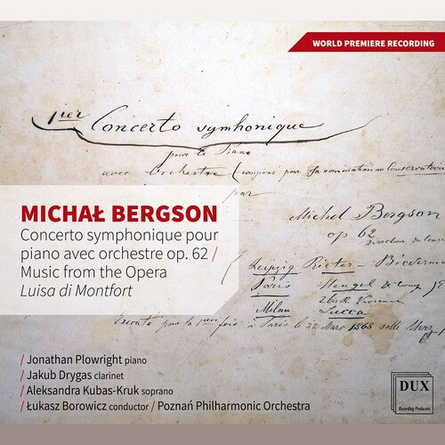 Bergson / Plowright / Borowicz - Concerto Symphonique - Music CD