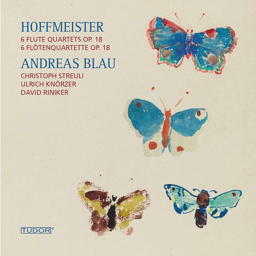 the album cover for Hoffmeister / Blau / Riniker - 6 Flute Quartets 18