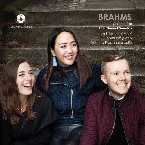 the album cover for Brahms / Shiner / Prodanova - Clarinet Trio / Clarinet Sonata