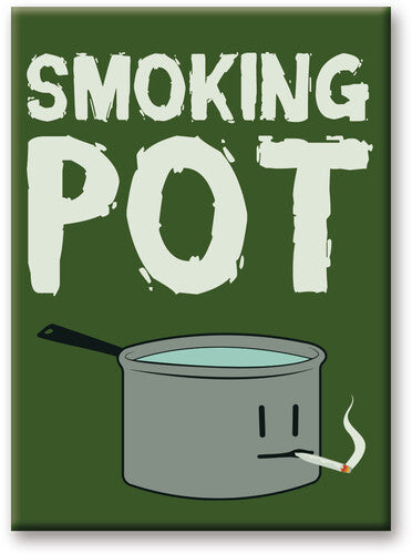 Weed Smoking Pot 2.5 X 3.5 Flat Magnet - Weed Smoking Pot 2.5 X 3.5 Flat Magnet - Special Products