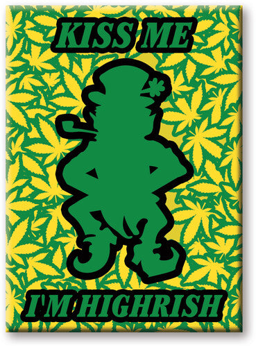 Weed Highrish 2.5 X 3.5 Flat Magnet - Weed Highrish 2.5 X 3.5 Flat Magnet - Special Products