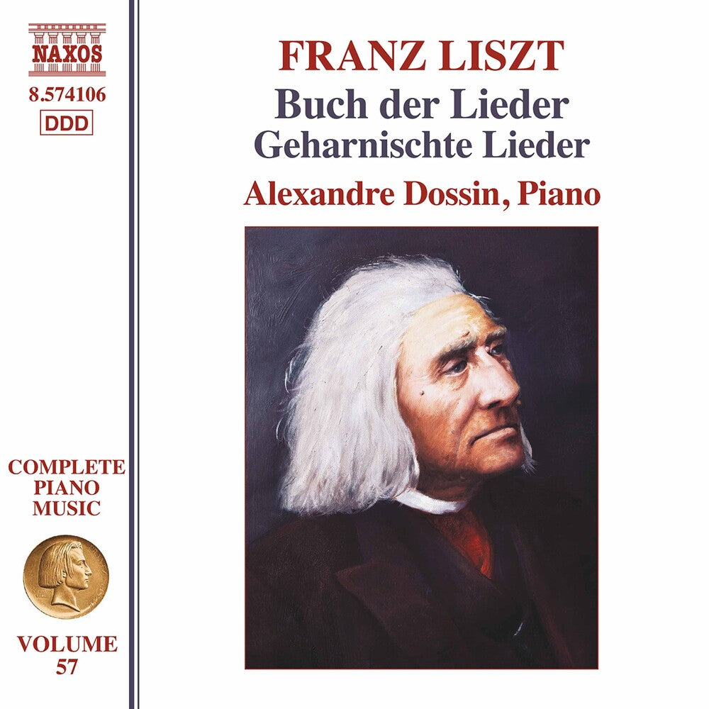 the album cover for Liszt / Dossin - Buch Der Lieder