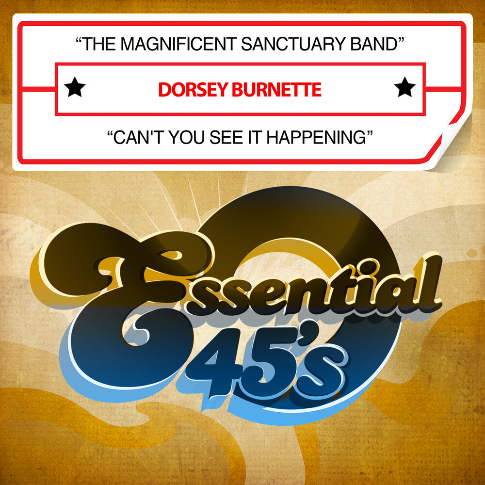 the album cover for Burnette, Dorsey - The Magnificent Sanctuary Band / Can't You See It Happening (Digital 45)