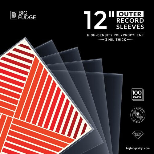 Big Fudge Bfos12x100us 12in Outer Slv 100 Pk Clear - Big Fudge Bfos12x100us 12in Outer Slv 100 Pk Clear - Bags/Sleeves