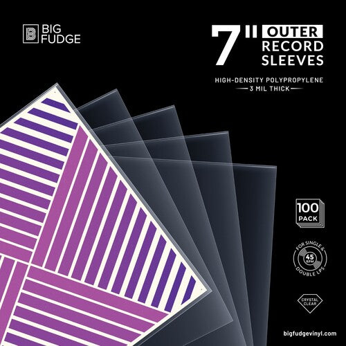 Big Fudge Bfos7x100us 7in Outer Slvs 100 Pk Clear - Big Fudge Bfos7x100us 7in Outer Slvs 100 Pk Clear - Bags/Sleeves
