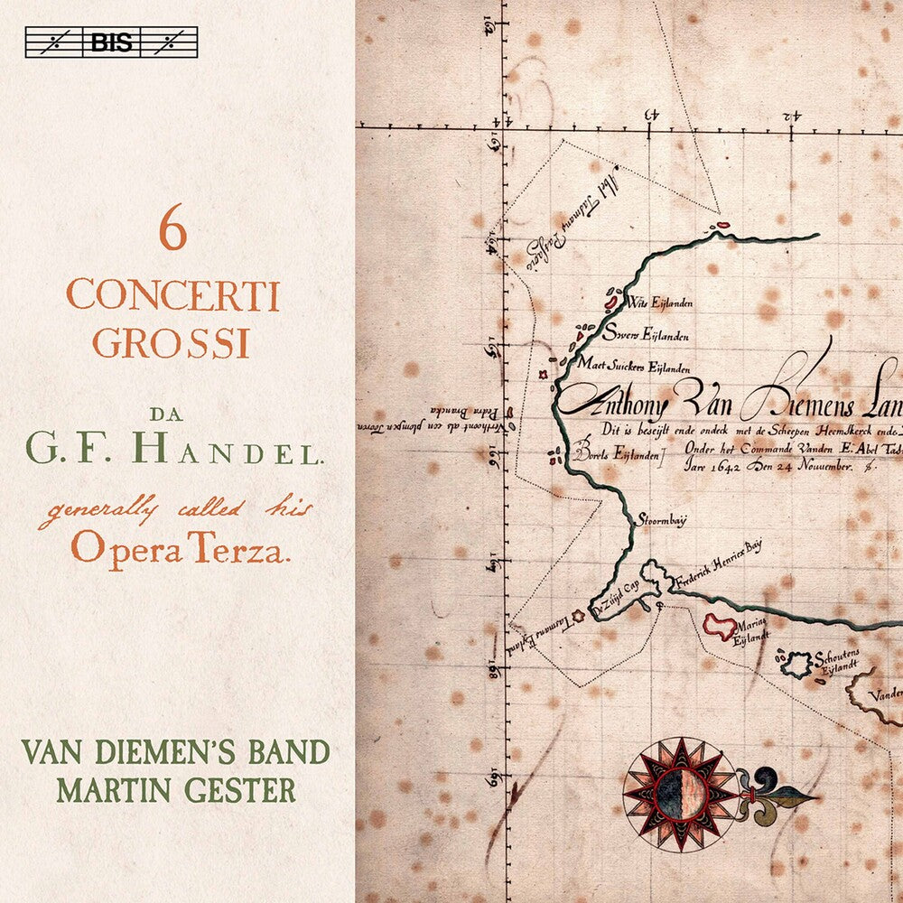 the album cover for Handel / Van Diemen's Band / Gester - Six Concerti Grossi 3 (Hybr)
