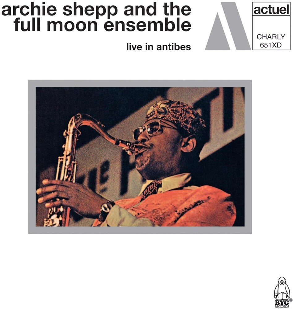 the album cover for Archie Shepp & Full Moon Ensemble - Live In Antibes