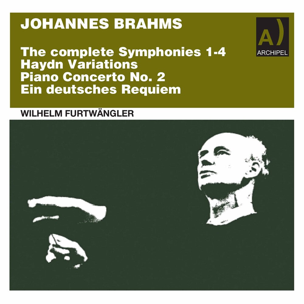 the album cover for Brahms - Sinfonien 1-4 Klavierkonzert