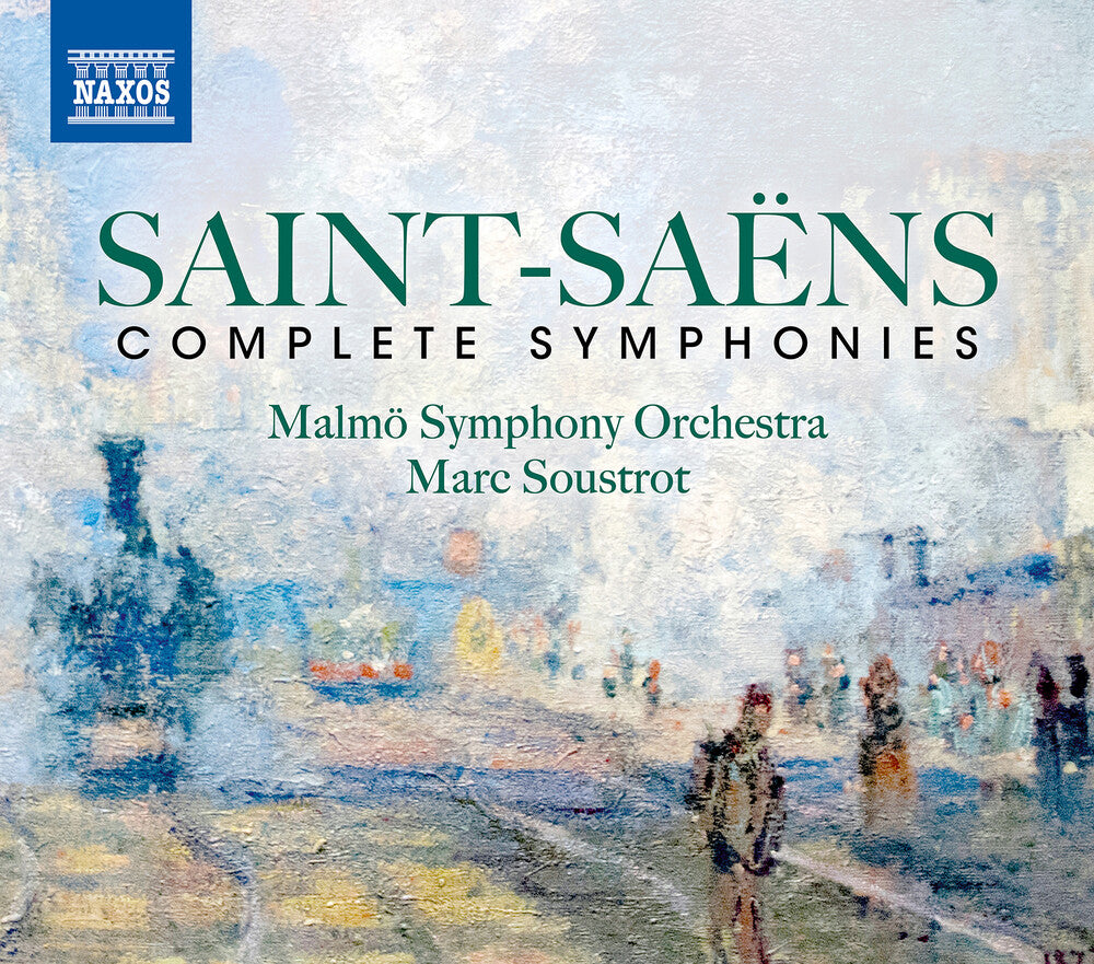 the album cover for Saint-Saens / Malmo Symphony Orchestra / Soustrot - Complete Symphonies (3pk)