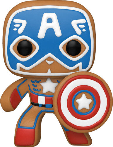 Funko Pop! Marvel: - Holiday- Captain America - Collectibles