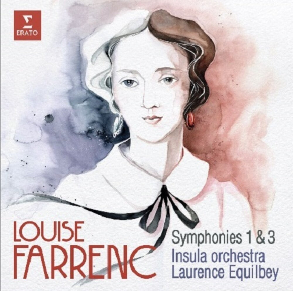 the album cover for Insula Orchestra / Laurence Equilbey - Louise Farrenc: Symphonies No. 1 & No. 3