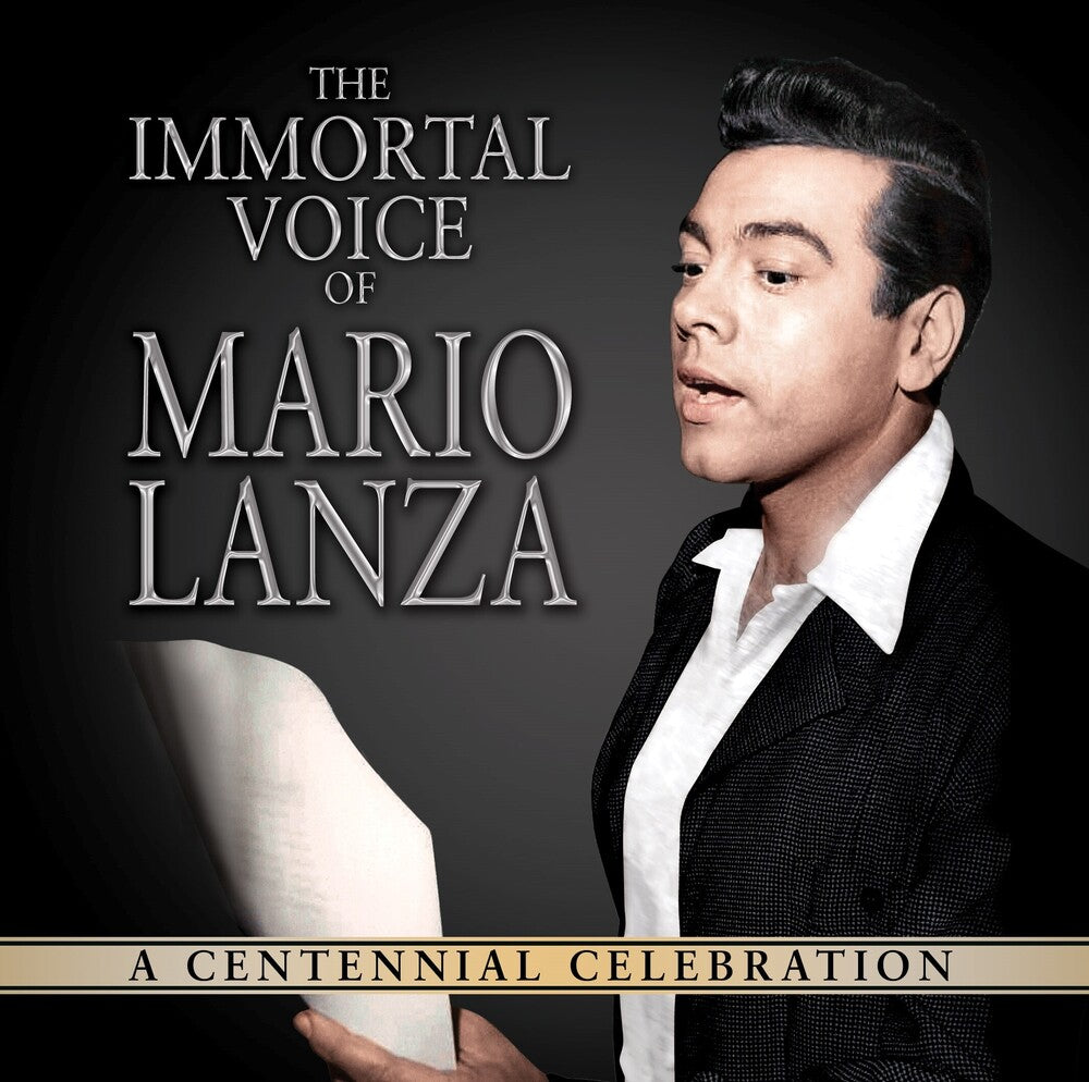 the album cover for Lanza, Mario - The Immortal Voice Of Mario Lanza: A Centennial Celebration