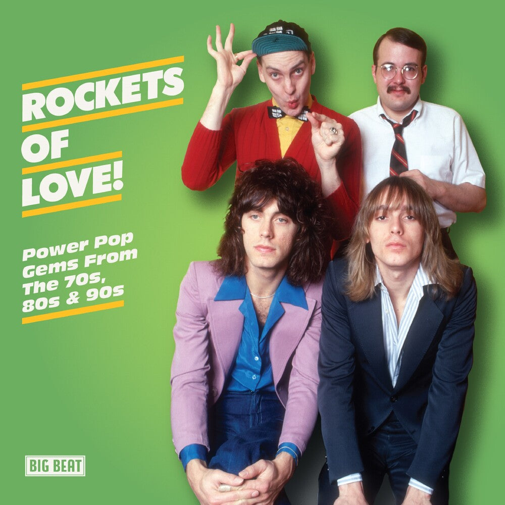 the album cover for Rockets Of Love: Power Pop Gems From 70s 80s & 90s - Rockets Of Love: Power Pop Gems From 70s 80s & 90s