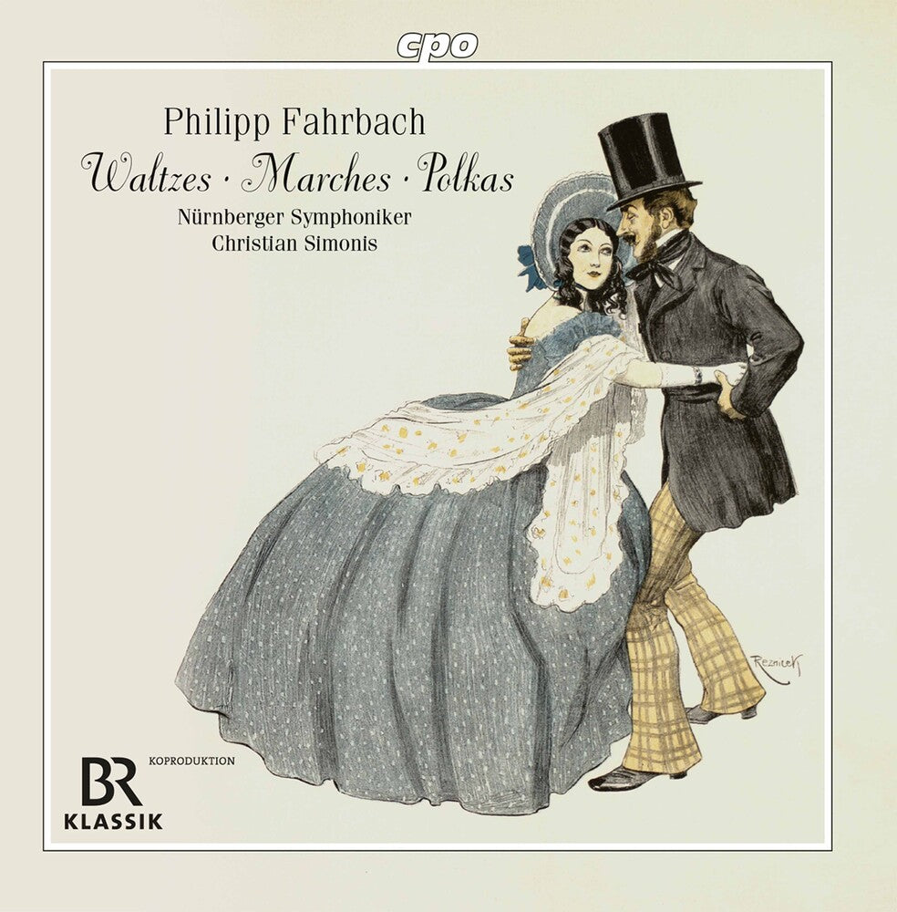 the album cover for Fahrbach / Nurnberger Symphoniker / Simonis - Waltzes Marches & Polkas