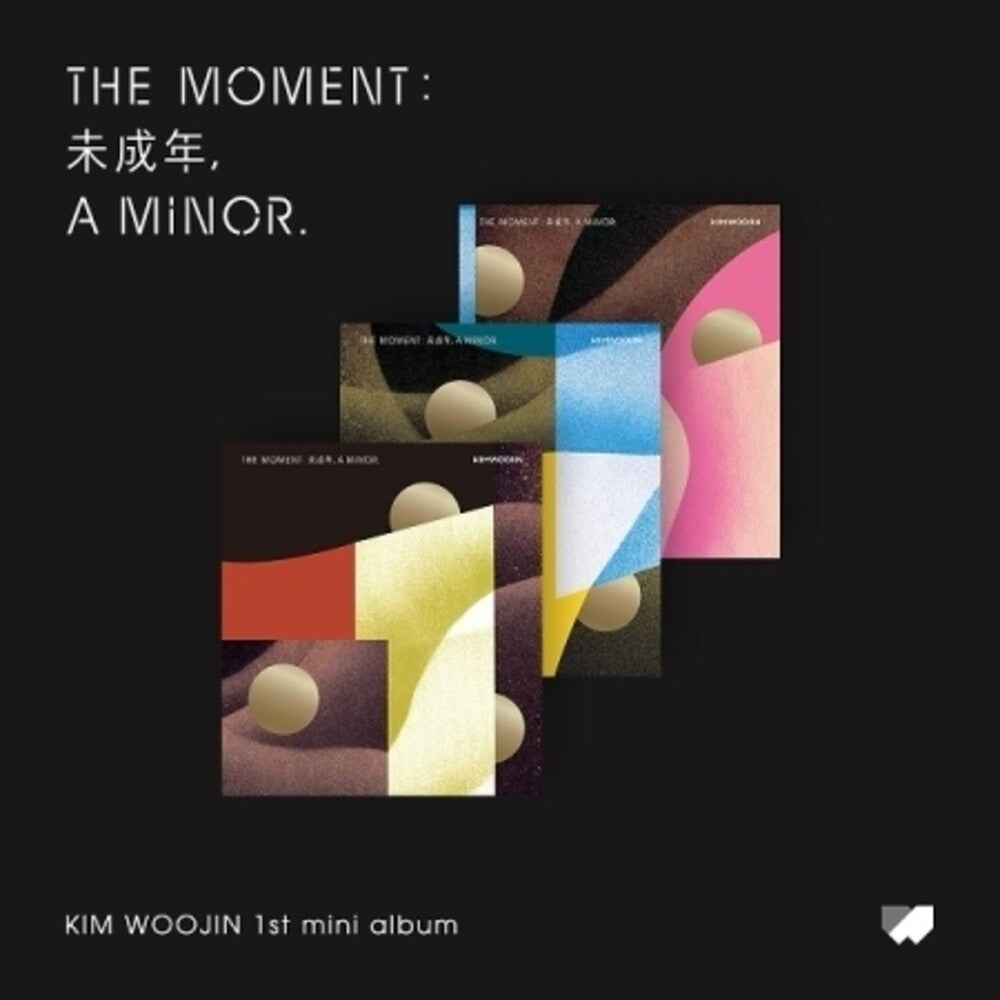the album cover for Kim Woojin - Moment: A Minor (Random Cover) (Post) (Stic)