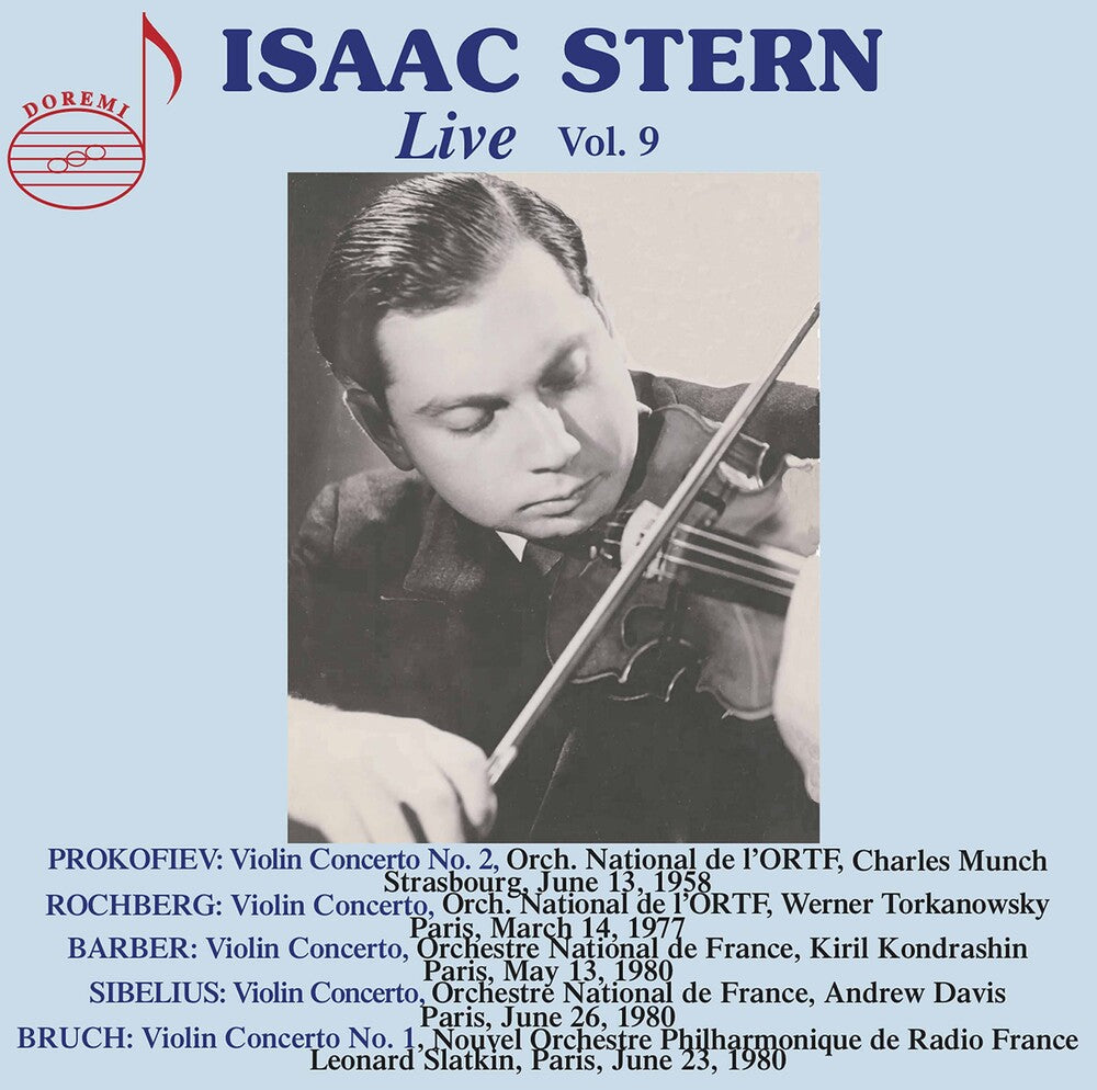 the album cover for Barber / Stern - Isaac Stern Live 9 (2pk)