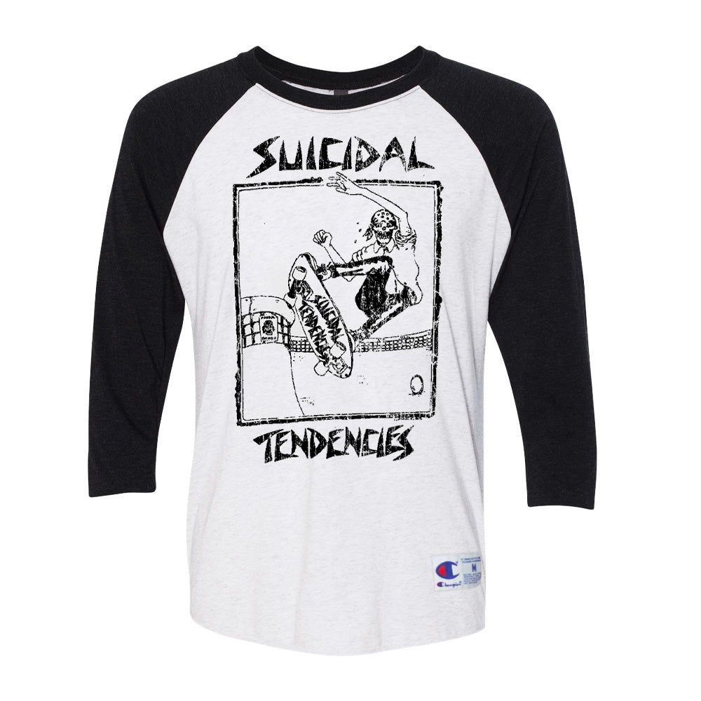 Suicidal Tendencies Jersey 3/4 Lance Skater Raglan T Shirt