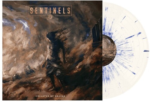 Sentinels - Collapse by Design - Bone w/ Blue Splatter Vinyl Record