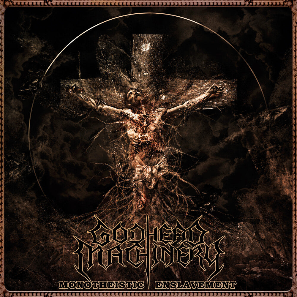 the album cover for Godhead Machinery - Monotheistic Enslavement