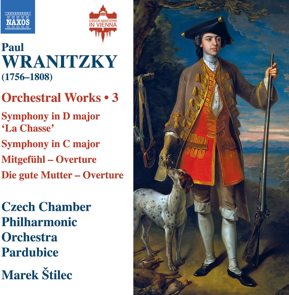 the album cover for Wranitzky - Orchestral Works 3