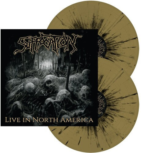 Suffocation - Live In North America (IEX) (Gold & Black Splatter Vinyl Record