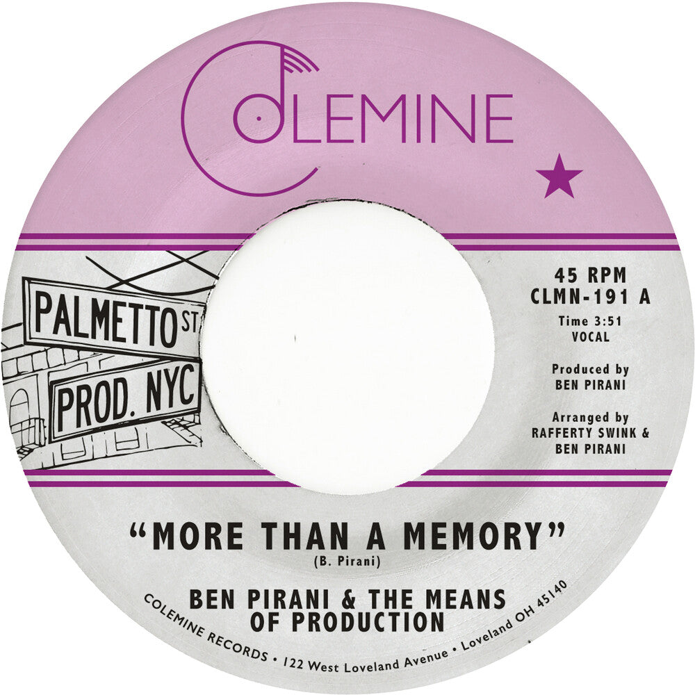 the album cover for Ben Pirani - More Than A Memory