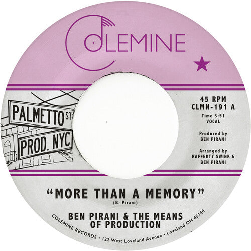Ben Pirani - More Than A Memory Vinyl Record