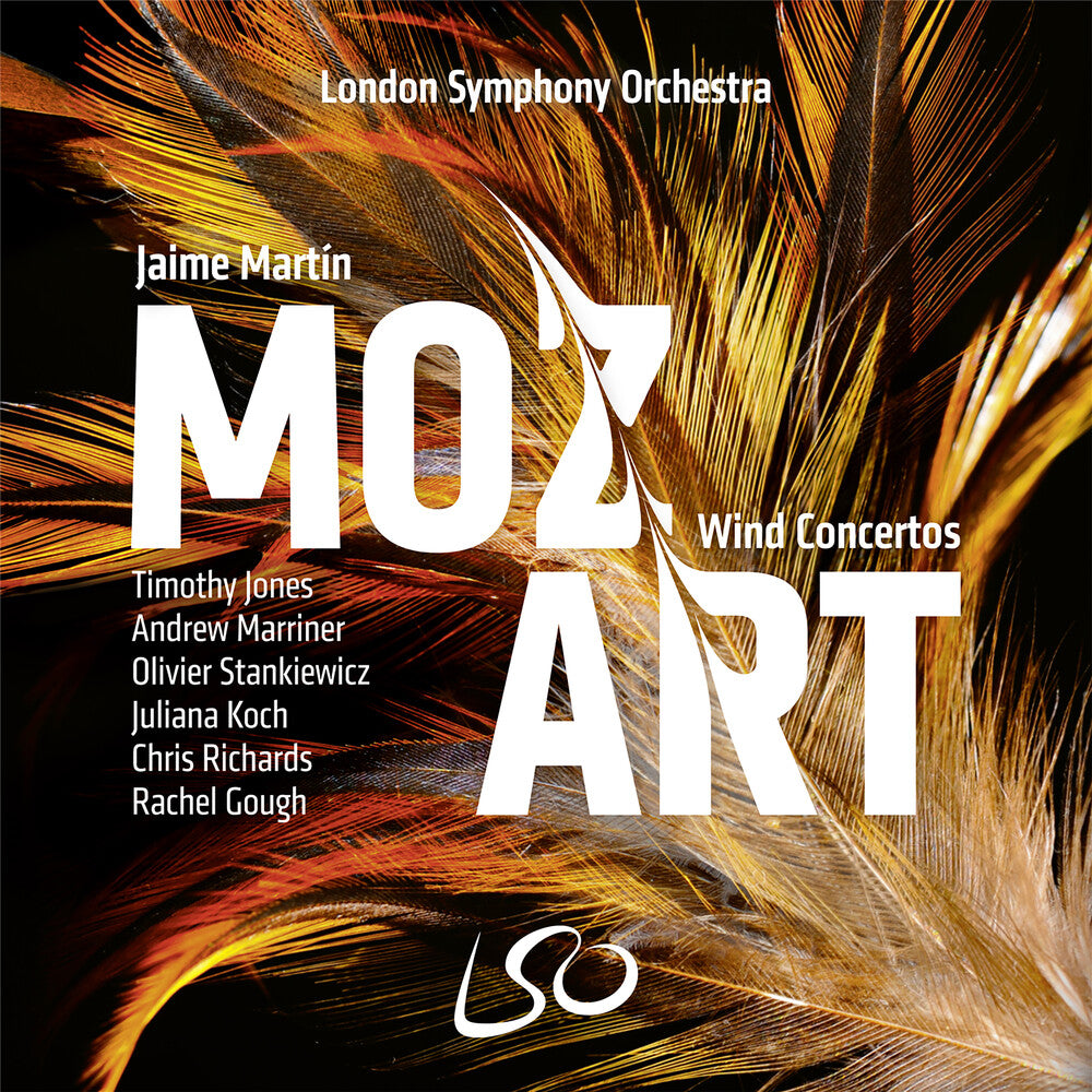 the album cover for London Symphony Orchestra / Jaime Martin - Mozart: Wind Concertos