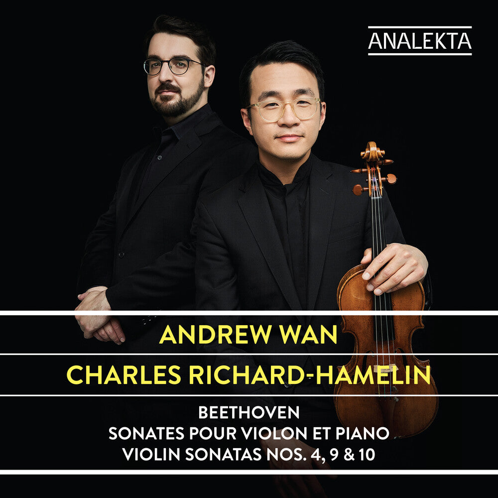 the album cover for Beethoven / Wan - Violin Sonatas 4 9 & 10