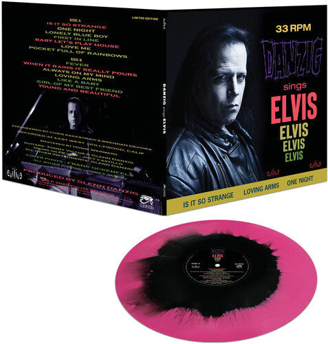 Danzig - Sings Elvis (Pink & Black Haze) Vinyl Record