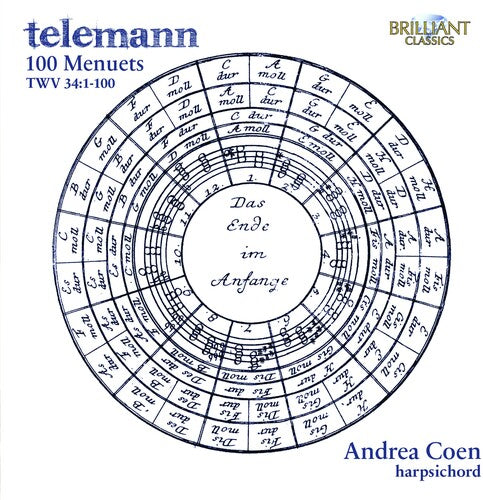 Telemann / Coen - 100 Menuets Twv 34 1-100 - Music CD