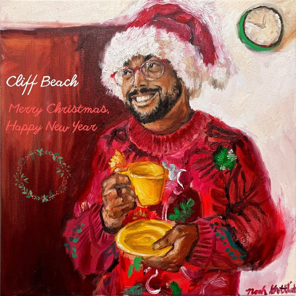 the album cover for Cliff Beach - Merry Christmas Happy New Year