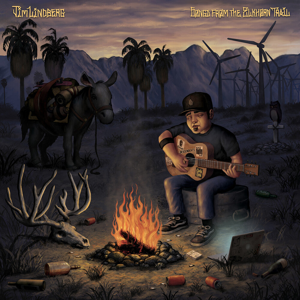 the album cover for Jim Lindberg - Songs from The Elkhorn Trail
