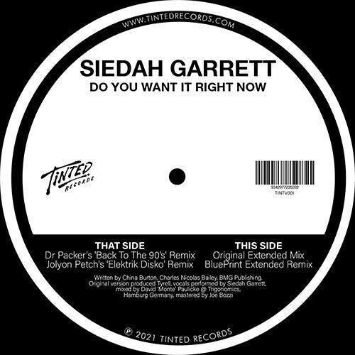 Do You Want It Right Now 2021 Remixes Vinyl Record