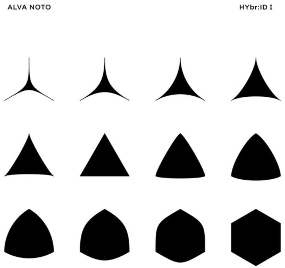 the album cover for Alva Noto - Hybr Id 1