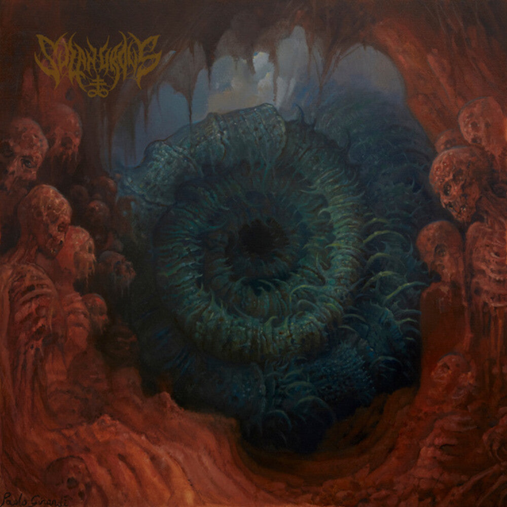 the album cover for Sulphurous - Black Mouth Of Sepulchre