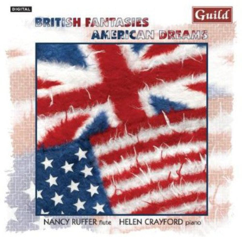 the album cover for Nancy Ruffer - British Fantasies American Dreams