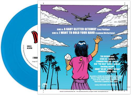 The Dickies - A Gary Glitter Getaway (Blue) Vinyl Record