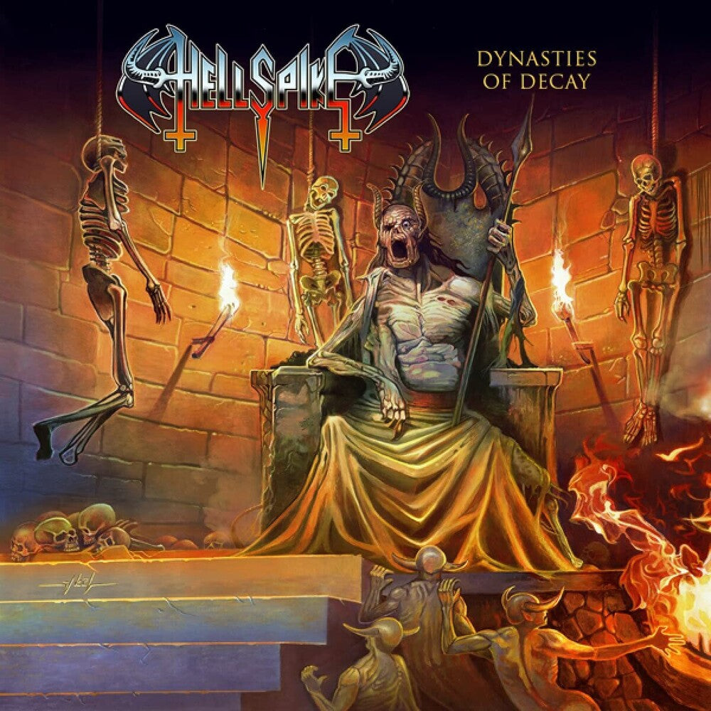 the album cover for Hellspike - Dynasties Of Decay (Uk)